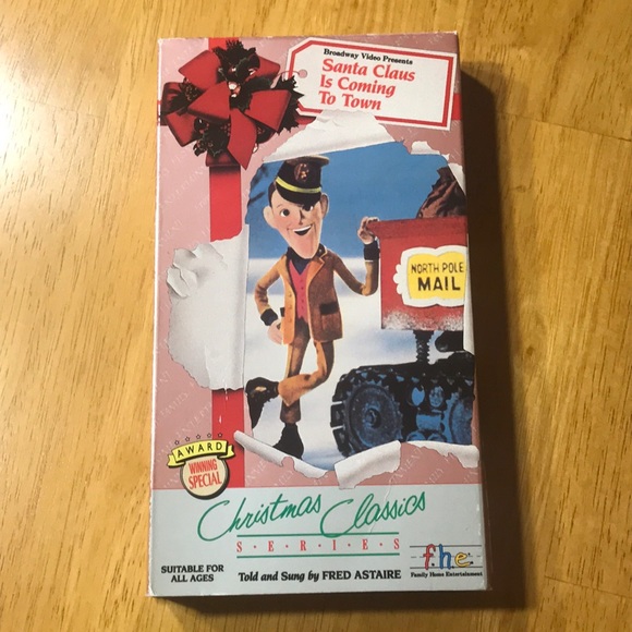 Santa Claus Is Coming To Town Vhs Tape Guc